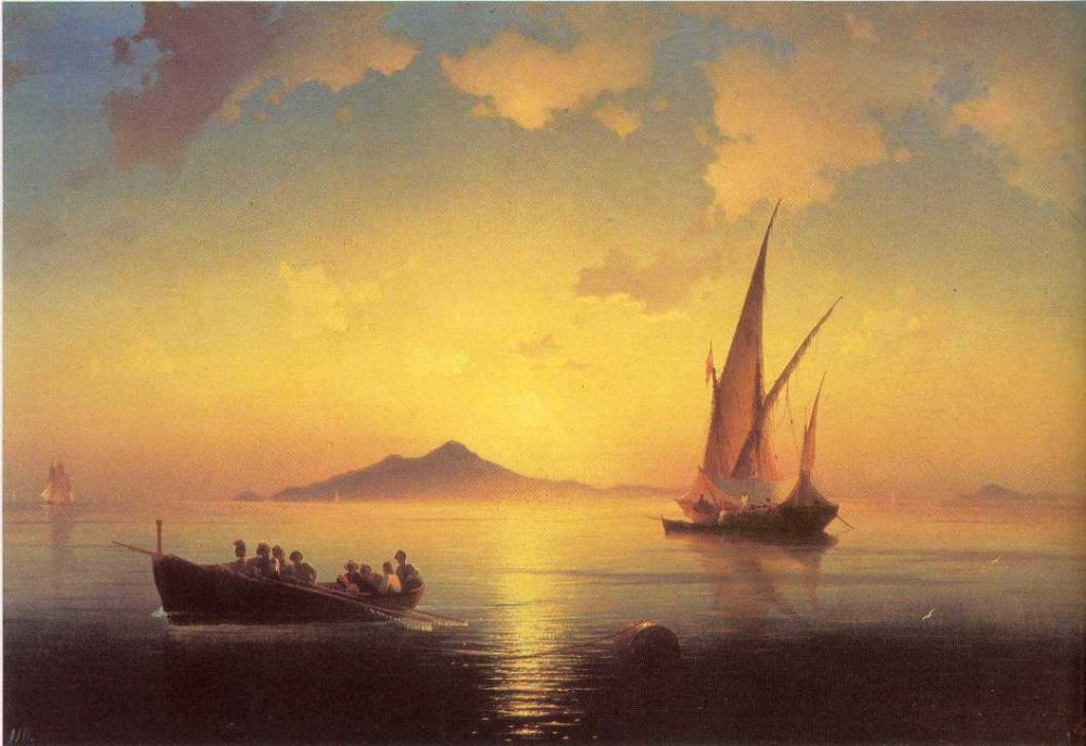 The Bay Of Naples by Ivan Konstantinovich Aivazovsky