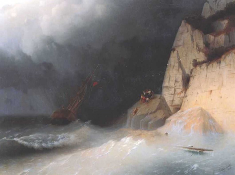 The Shipwreck II by Ivan Konstantinovich Aivazovsky