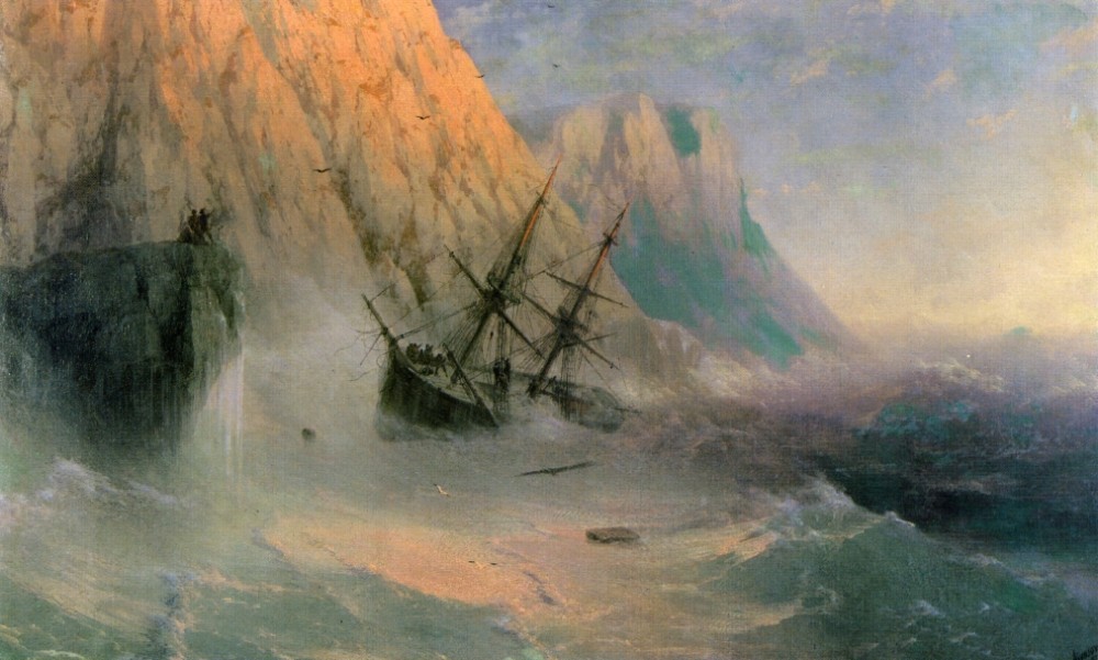 The Shipwreck III by Ivan Konstantinovich Aivazovsky