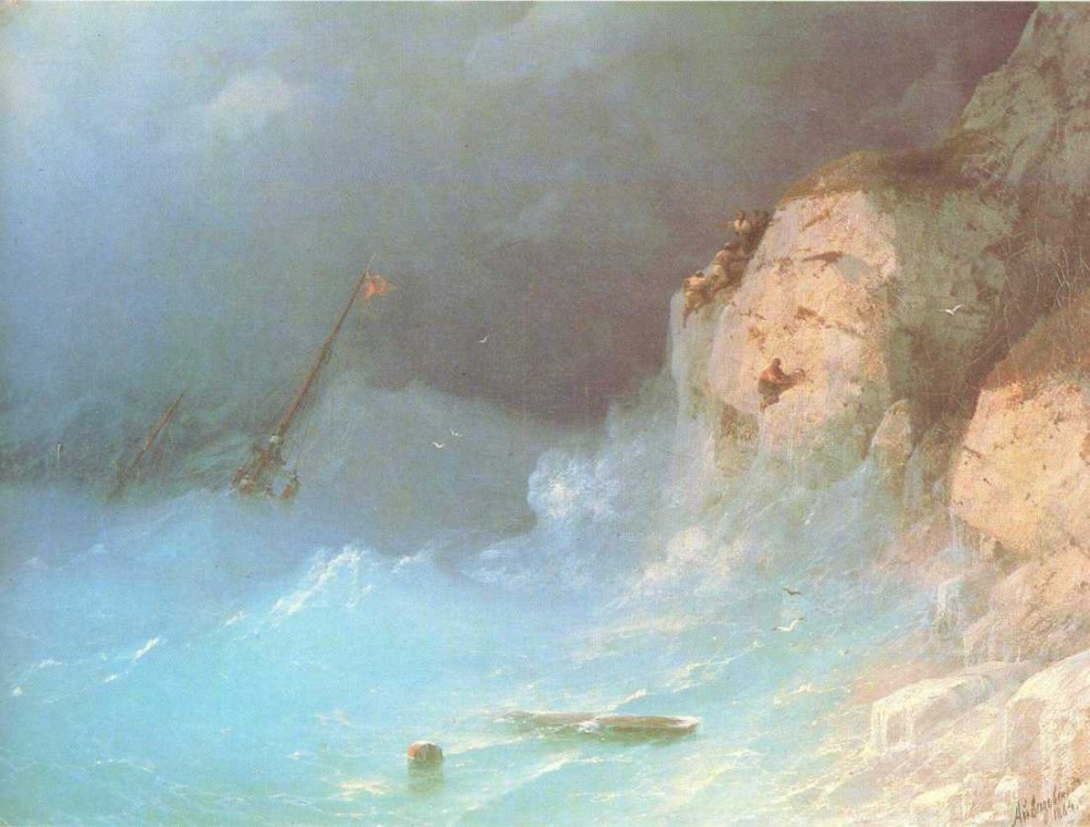 The Shipwreck IV by Ivan Konstantinovich Aivazovsky