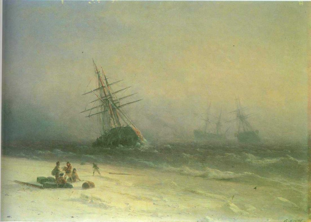 The Shipwreck On Northern Sea by Ivan Konstantinovich Aivazovsky