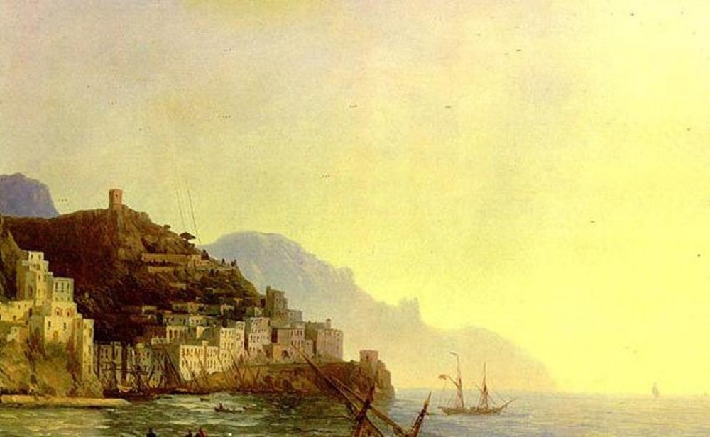 View Of Amalfi by Ivan Konstantinovich Aivazovsky