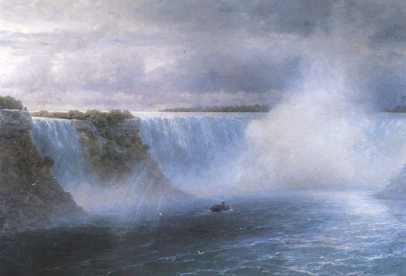 The Niagara falls by Ivan Konstantinovich Aivazovsky