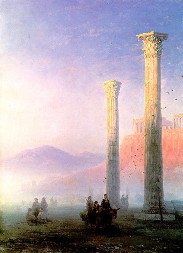 Acropolis Of Athens by Ivan Konstantinovich Aivazovsky