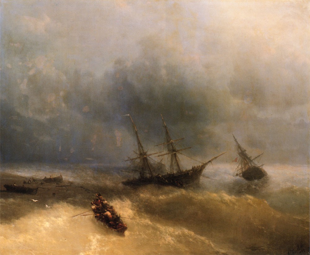 The Shipwreck by Ivan Konstantinovich Aivazovsky