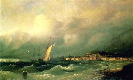 View of Theodesia by Ivan Konstantinovich Aivazovsky