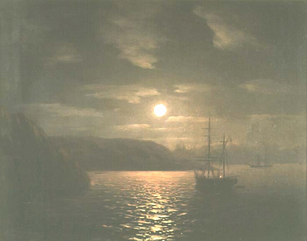 Лунная ночь на черном море. Айвазовский картины Лунная ночь.