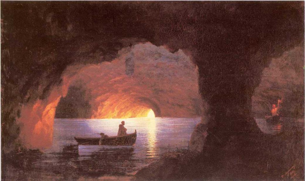Azure Grotto, Naples by Ivan Konstantinovich Aivazovsky