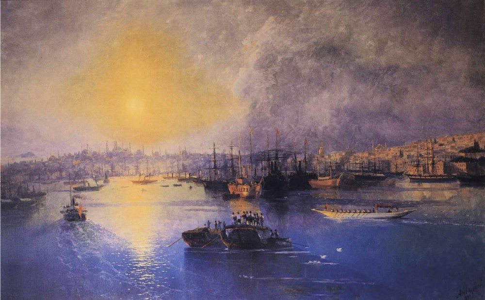 Constantinople Sunset by Ivan Konstantinovich Aivazovsky
