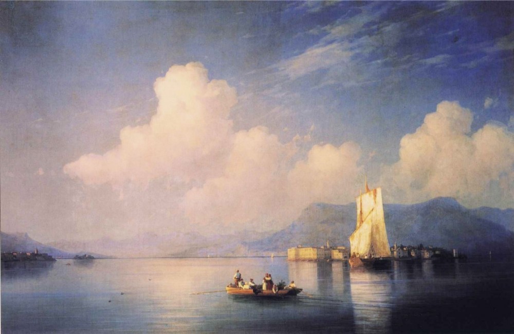 Lake Maggiore In The Evening by Ivan Konstantinovich Aivazovsky