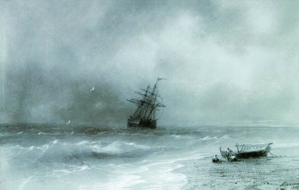 Rough Sea by Ivan Konstantinovich Aivazovsky