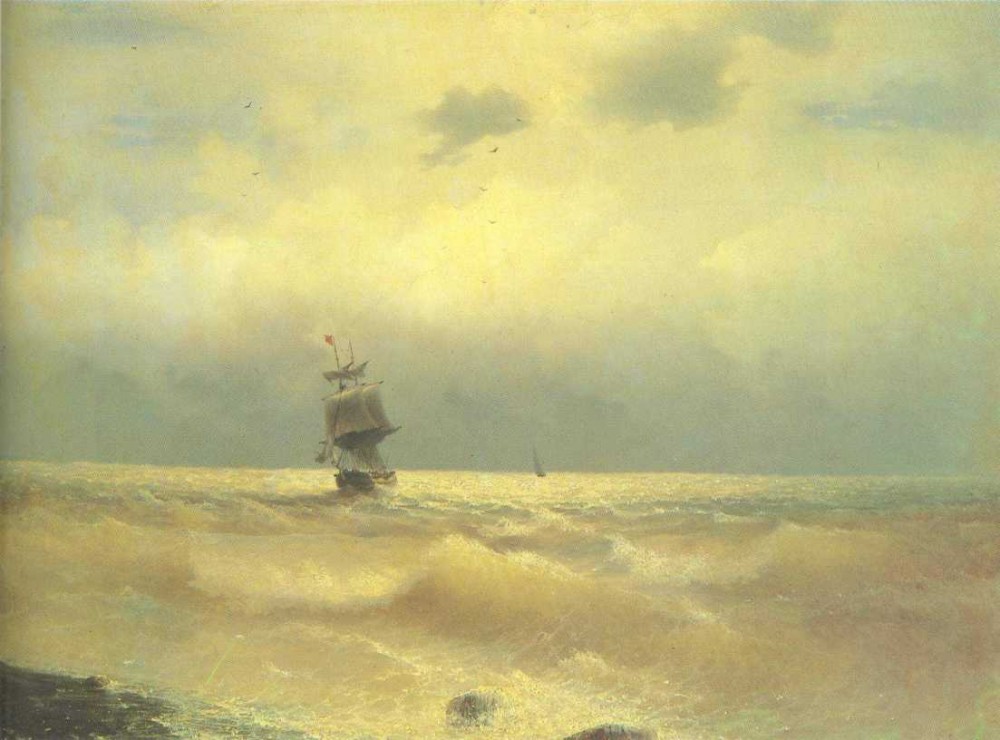 The Ship Near Coast by Ivan Konstantinovich Aivazovsky