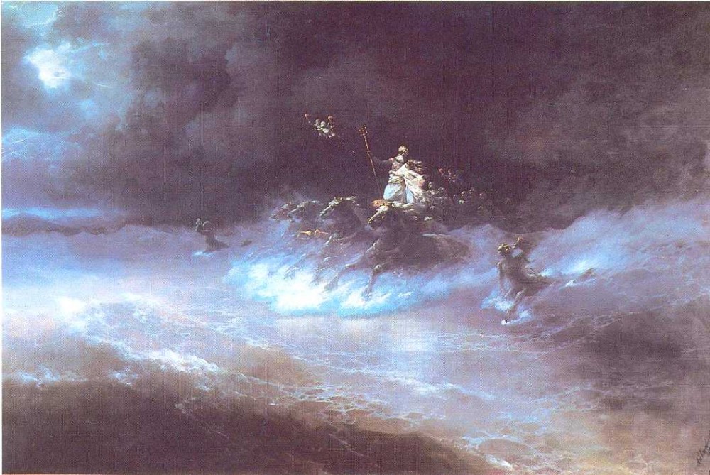 Travel Of Poseidon By Sea by Ivan Konstantinovich Aivazovsky