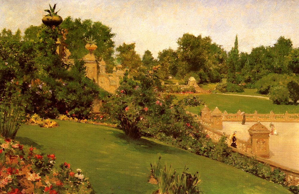 Terrace at the Mall by William Merritt Chase