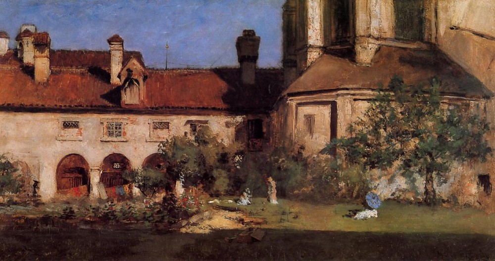 The Cloisters by William Merritt Chase