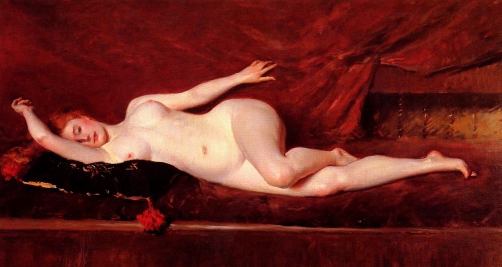 A Study In Curves by William Merritt Chase