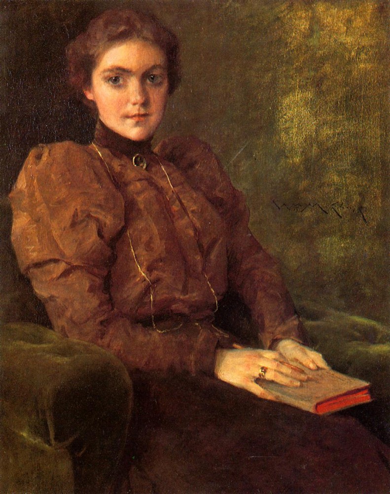A Lady in Brown by William Merritt Chase
