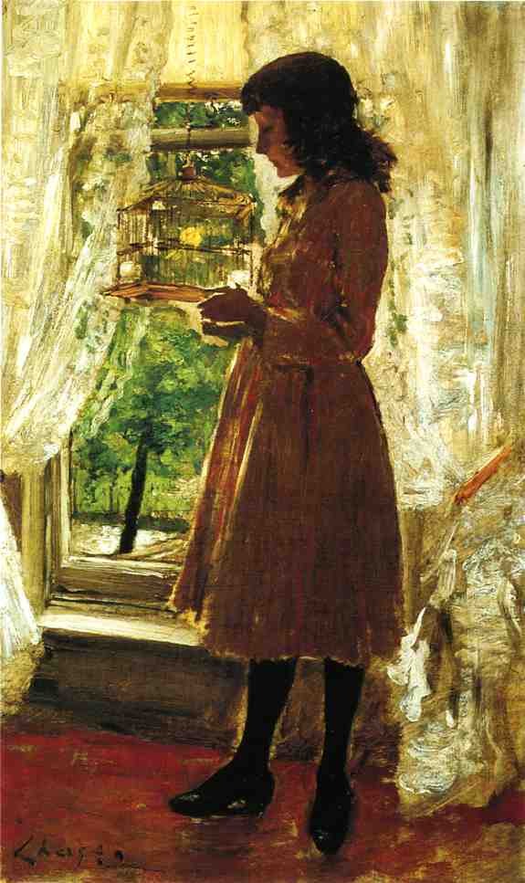 The Pet Canary by William Merritt Chase