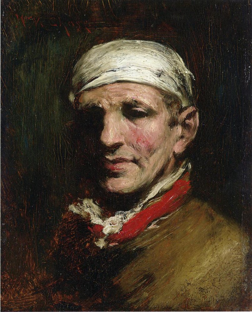 Man With Bandana by William Merritt Chase