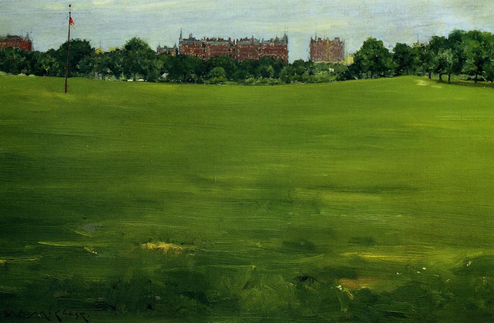 The Common Central Park by William Merritt Chase