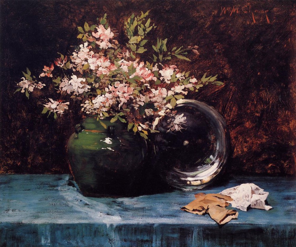 Azaleas by William Merritt Chase