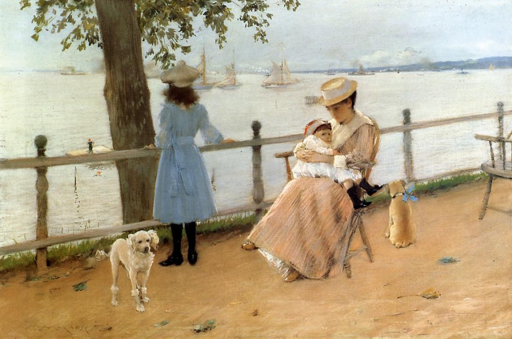 Afternoon by the Sea by William Merritt Chase