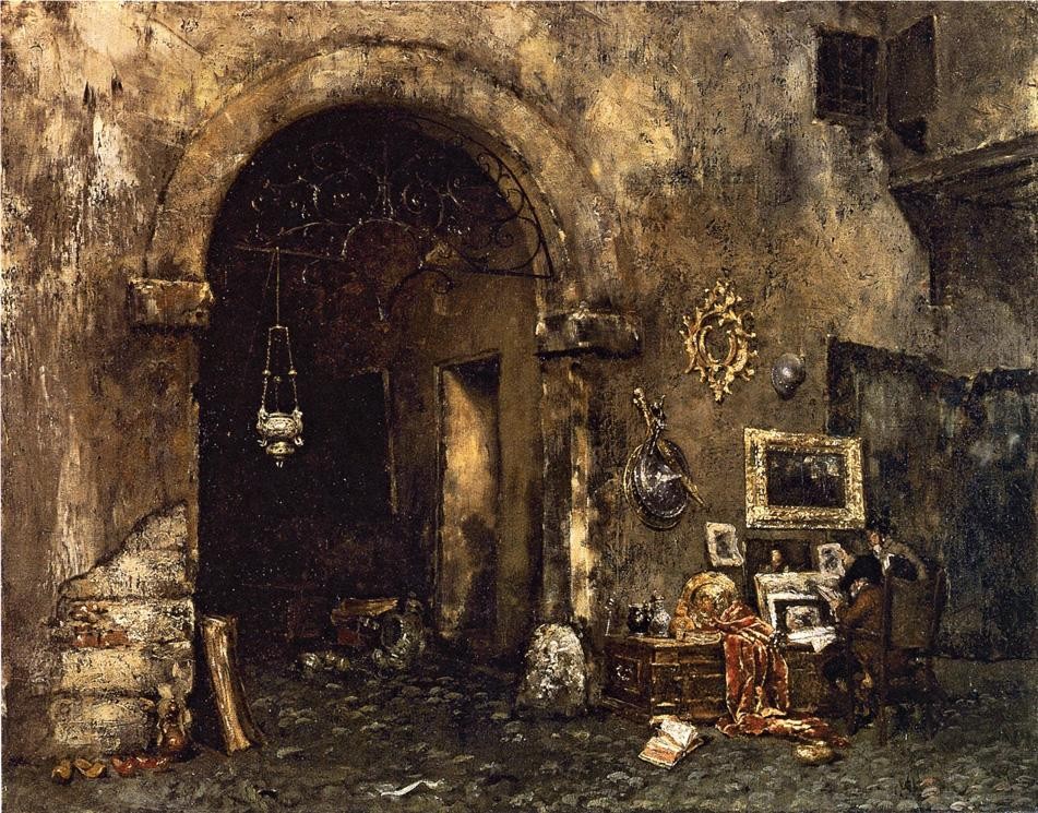 The Antiquary Shop by William Merritt Chase