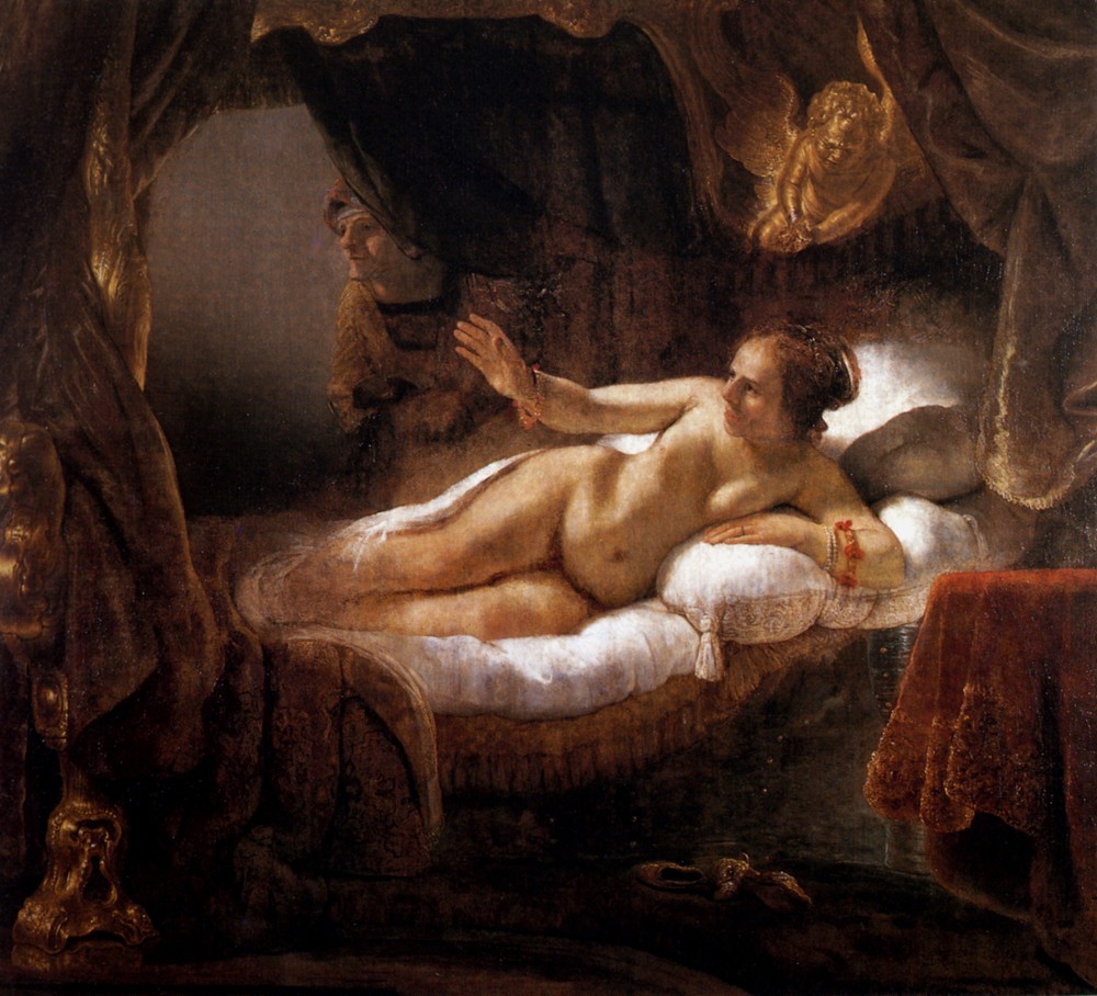 Danae by Rembrandt Harmenszoon van Rijn
