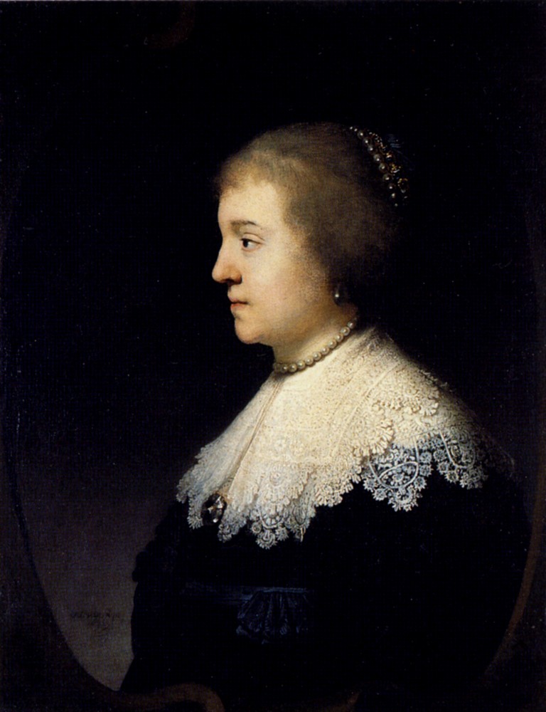 Portrait Of Amalia Van Solms by Rembrandt Harmenszoon van Rijn
