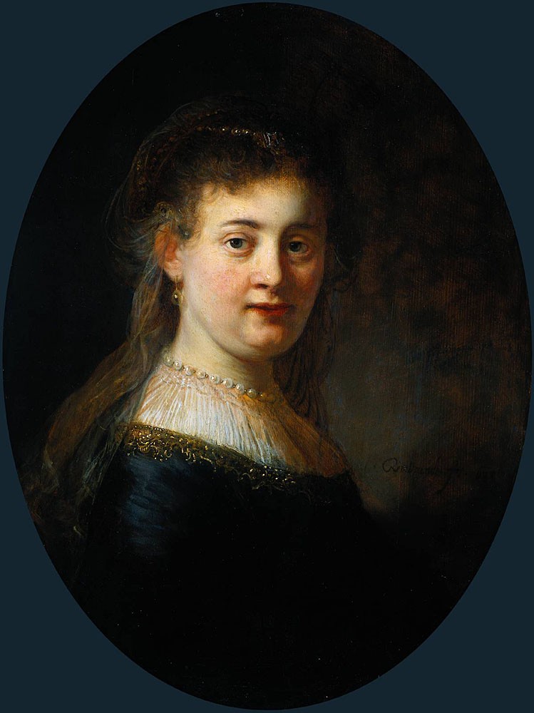 Portrait of Saskia van Uylenburgh by Rembrandt Harmenszoon van Rijn