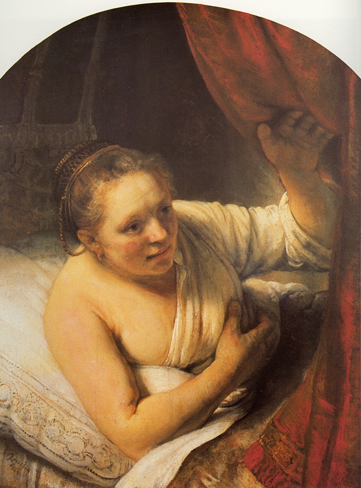 Sarah Waiting for Tobias by Rembrandt Harmenszoon van Rijn