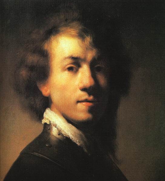 Self Portrait (1629) by Rembrandt Harmenszoon van Rijn