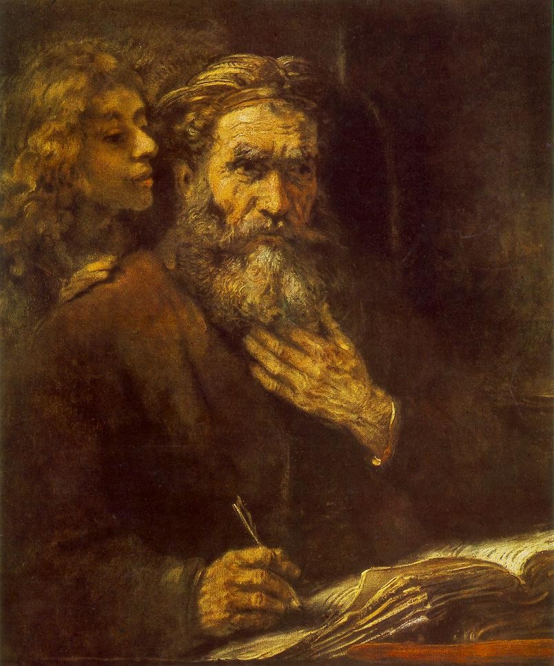 Evangelist Matthew by Rembrandt Harmenszoon van Rijn