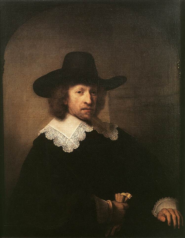 Portrait of Nicolaas van Bambeeck by Rembrandt Harmenszoon van Rijn
