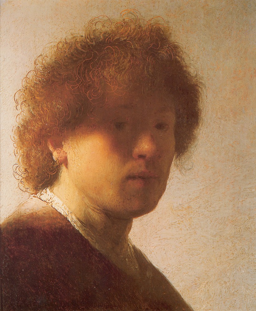 Self Portrait (1628) by Rembrandt Harmenszoon van Rijn