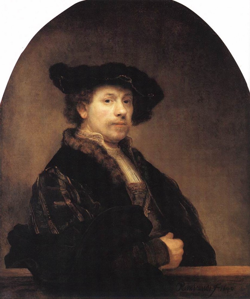 Self Portrait (1640) by Rembrandt Harmenszoon van Rijn