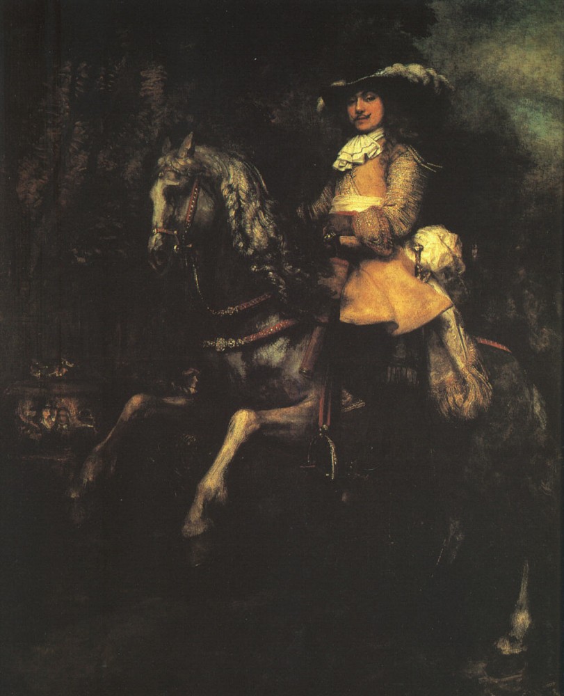 Frederick Rihel on Horseback by Rembrandt Harmenszoon van Rijn