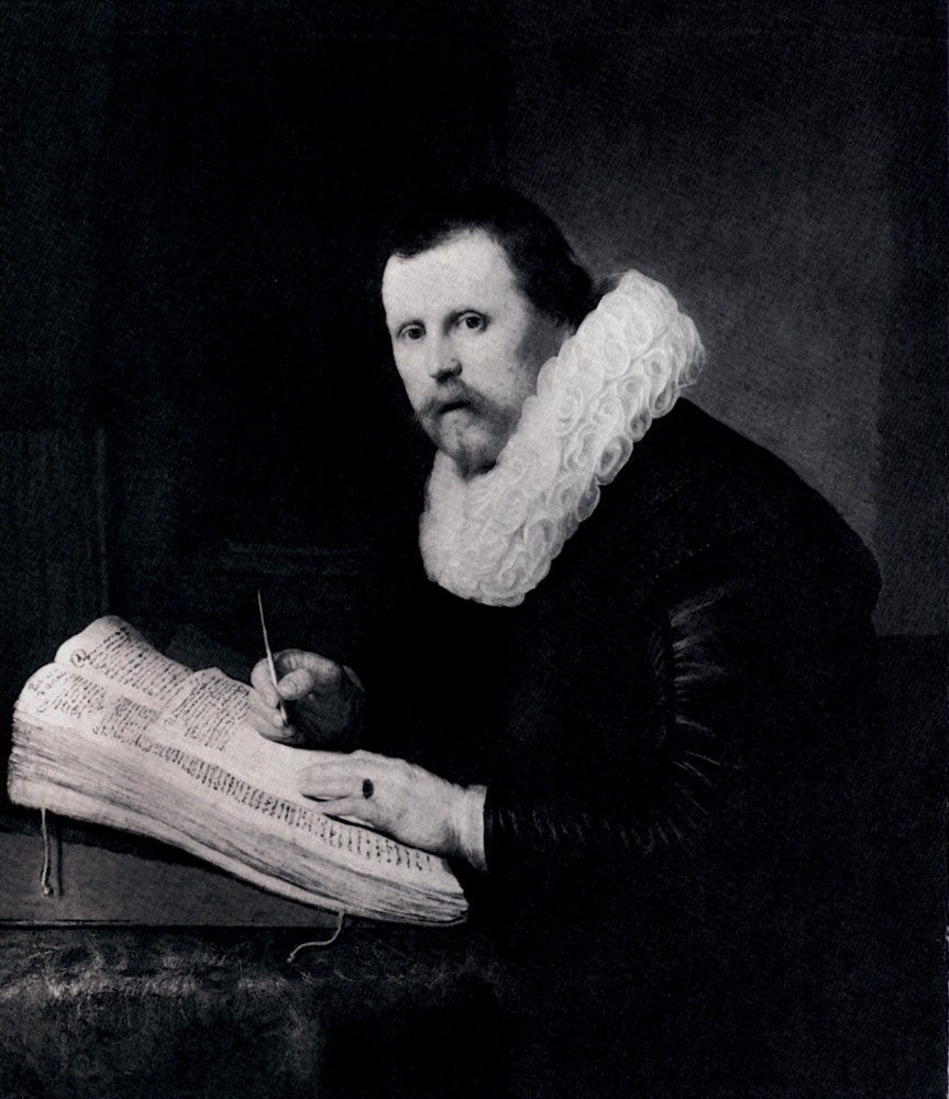 Young Man At His Desk by Rembrandt Harmenszoon van Rijn