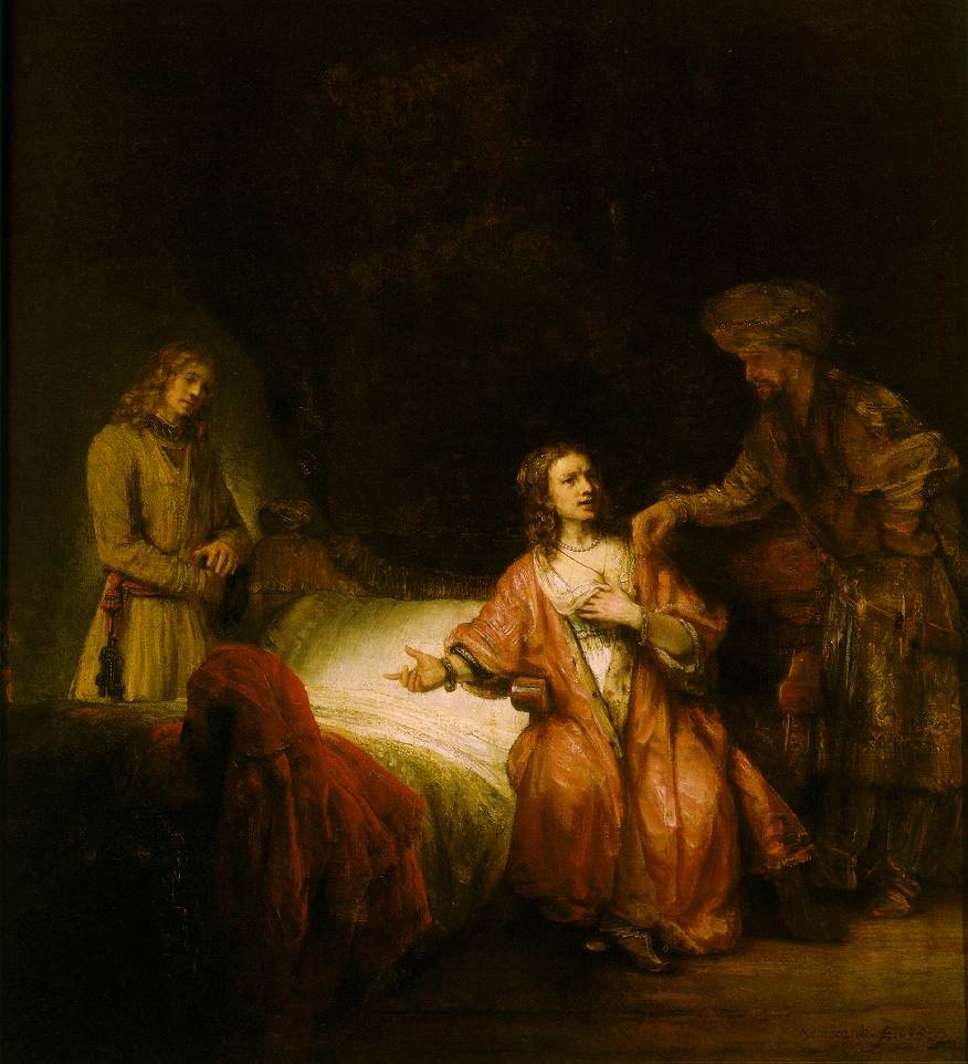 Joseph Accused by Potiphars Wife by Rembrandt Harmenszoon van Rijn