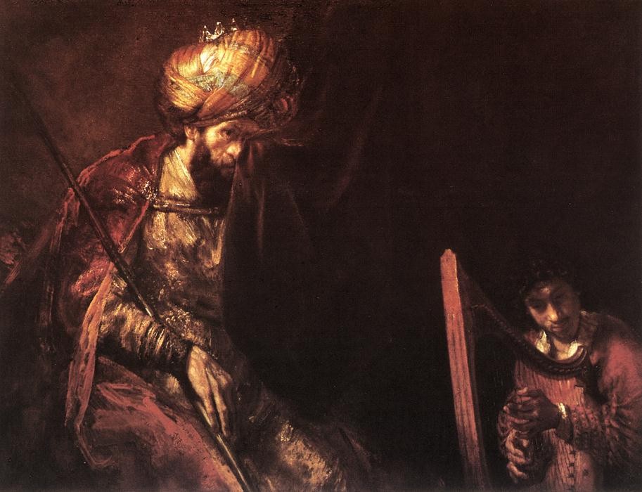 Saul and David by Rembrandt Harmenszoon van Rijn