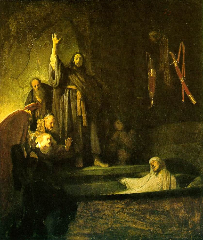 The Raising of Lazarus by Rembrandt Harmenszoon van Rijn