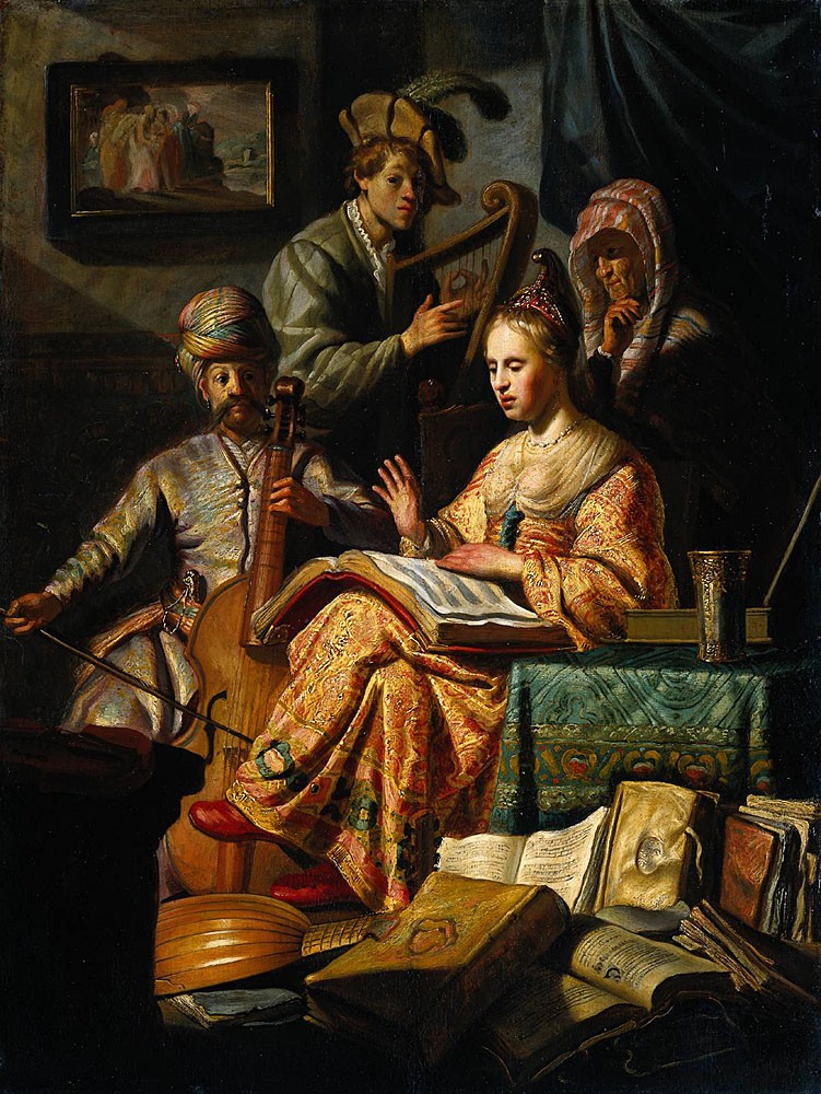 Musical Allegory by Rembrandt Harmenszoon van Rijn