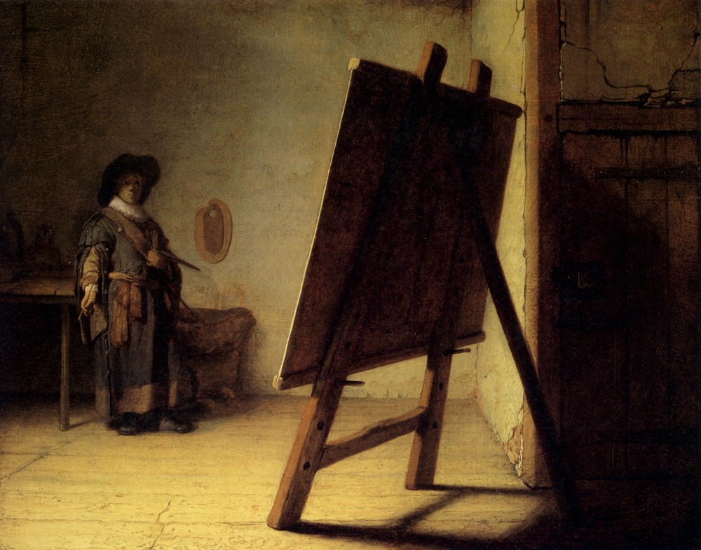 The Artist In His Studio by Rembrandt Harmenszoon van Rijn