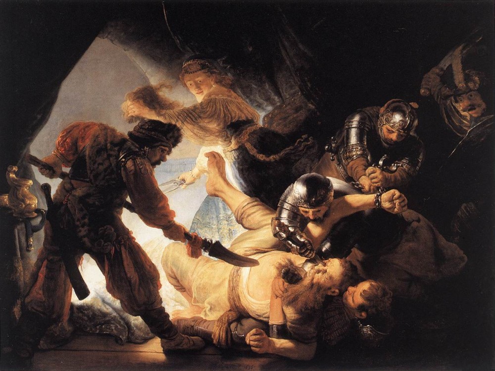 The Blinding of Samson by Rembrandt Harmenszoon van Rijn