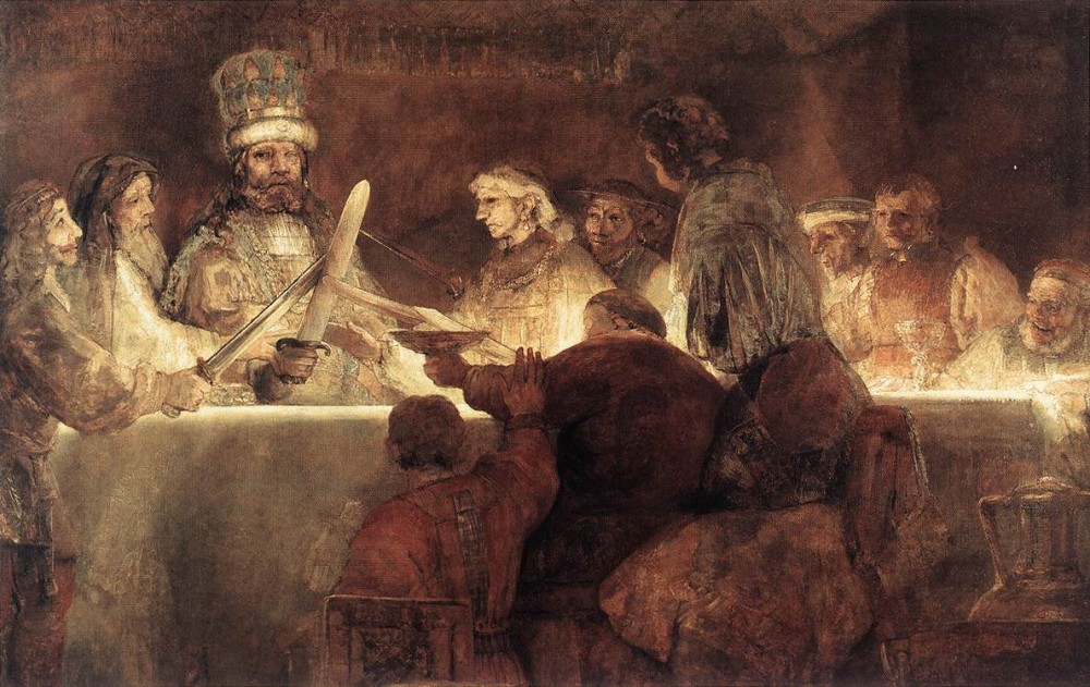 The Conspiration of the Bataves by Rembrandt Harmenszoon van Rijn