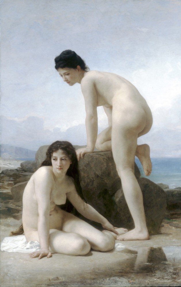 Les Deux Baigneuses by William-Adolphe Bouguereau
