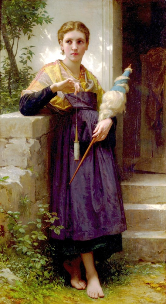 Fileuse by William-Adolphe Bouguereau
