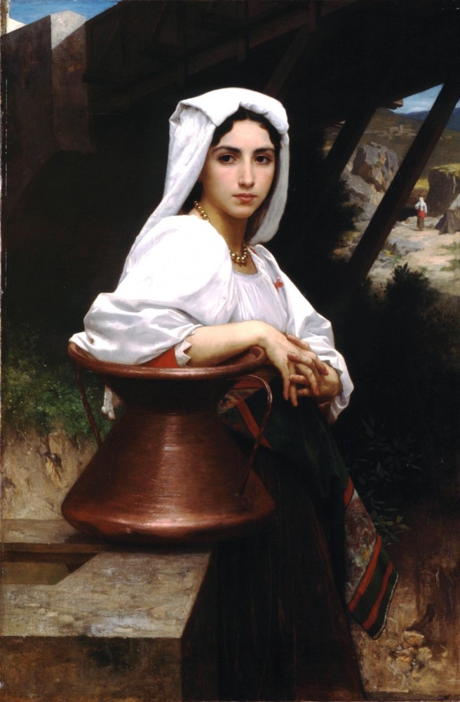 Jeune Italienne Puisant de Leau by William-Adolphe Bouguereau