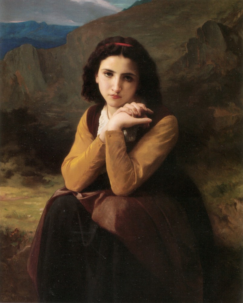 Mignon Pensive by William-Adolphe Bouguereau