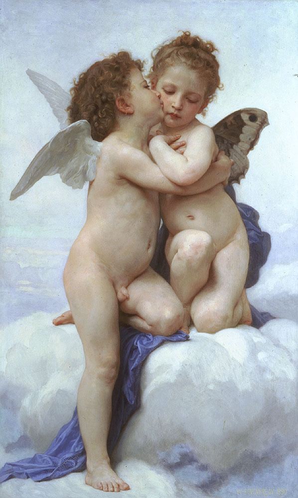 LAmour et Psyche Enfants by William-Adolphe Bouguereau